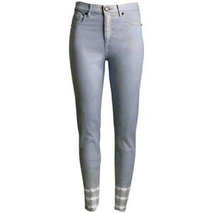 NWT LOFT Loght gray curvy high waist skinny cropped jeans